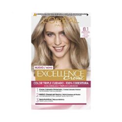 ۲ کیت رنگ مو لورآل مدل Excellence شماره ۸٫۱ حجم ۴۸ میلی لیتر رنگ بلوند دودی روشن