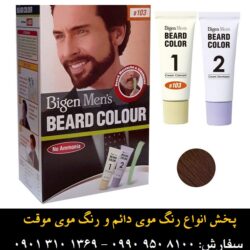 ۲ کیت رنگ ریش بیگن شماره ۱۰۳ حجم ۲۰ میلی لیتر رنگ قهواه ای تیره