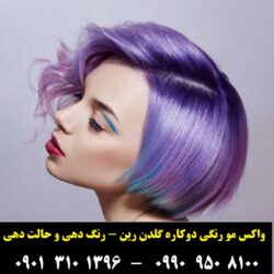 مو رنگ موقت بنفش رین۲۳