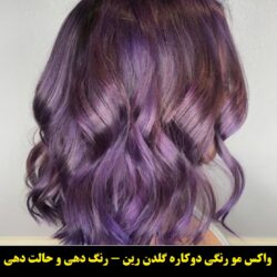مو رنگ موقت تناژ بنفش گلدن رین ۳۳